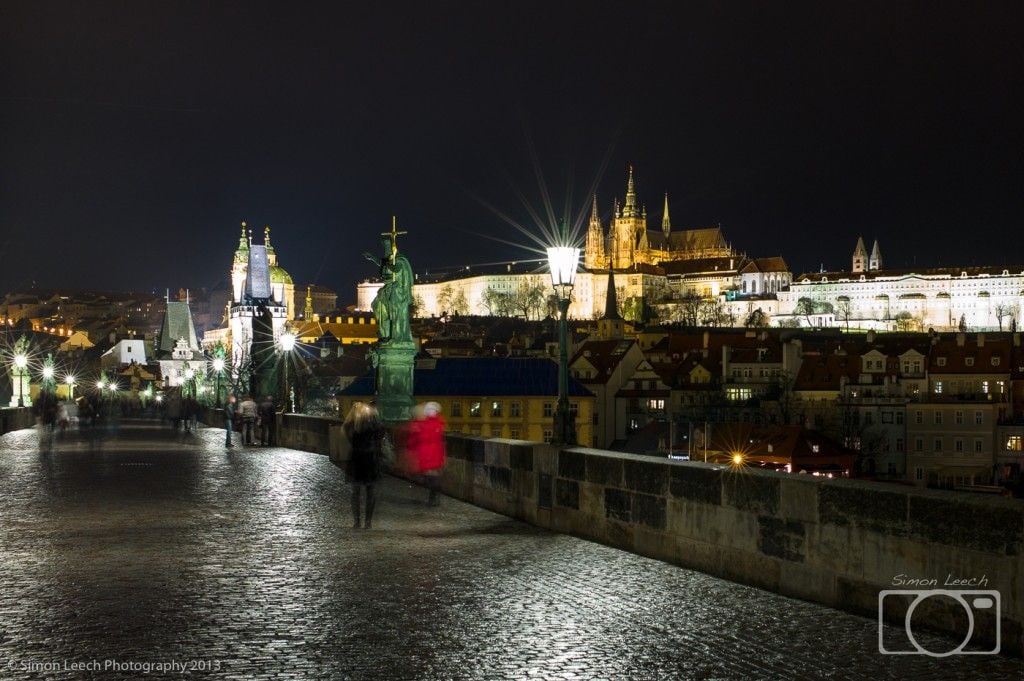 Charles Bridge at night
